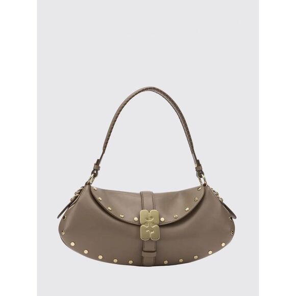 GANNI Handbags - Ganni Women B-Kat Recycled Leather Shoulder Bag Ganni